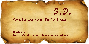 Stefanovics Dulcinea névjegykártya